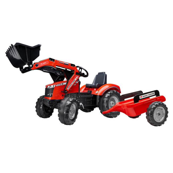 Falk Massey Ferguson S8740 frontlæsser med vogn